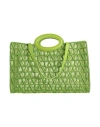 Valentino Garavani Woman Handbag Light Green Size - Textile Fibers, Leather