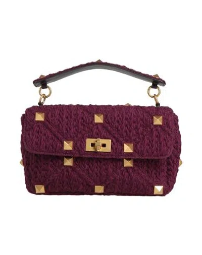 Valentino Garavani Woman Handbag Mauve Size - Textile Fibers In Purple