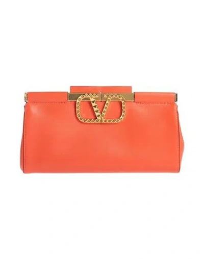 Valentino Garavani Woman Handbag Orange Size - Leather