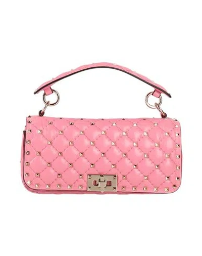 Valentino Garavani Woman Handbag Pink Size - Soft Leather In Gray