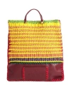 Valentino Garavani Woman Handbag Yellow Size - Soft Leather, Textile Fibers In Yellow