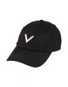 Valentino Vlogo Crystal-embellished Cap In Black