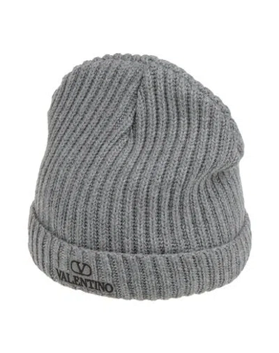 Valentino Garavani Woman Hat Grey Size Onesize Virgin Wool In Gray