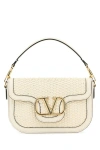 Valentino Women's Ivory Leather Alltime Shoulder Bag In White