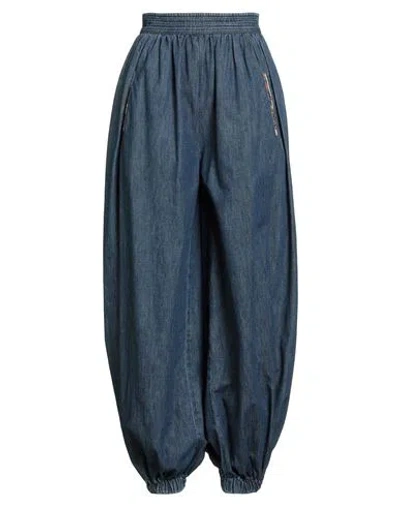 VALENTINO VALENTINO GARAVANI WOMAN JEANS BLUE SIZE 6 COTTON