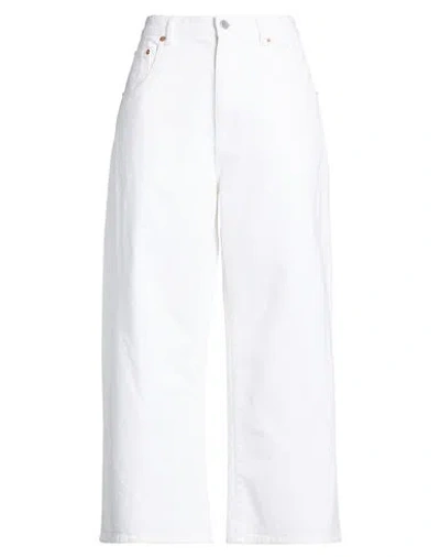 Valentino Garavani Woman Jeans White Size 33 Cotton
