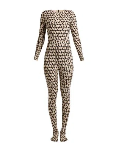 Valentino Garavani Woman Jumpsuit Beige Size Xs Polyamide, Elastane