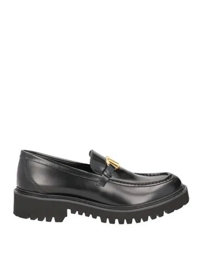 VALENTINO GARAVANI VALENTINO GARAVANI WOMAN LOAFERS BLACK SIZE 7 LEATHER