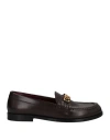 Valentino Garavani Woman Loafers Dark Brown Size 8.5 Soft Leather In Brown