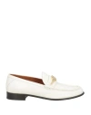 Valentino Garavani Woman Loafers Ivory Size 9 Leather In White