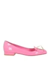 Valentino Garavani Woman Loafers Pink Size 5.5 Leather