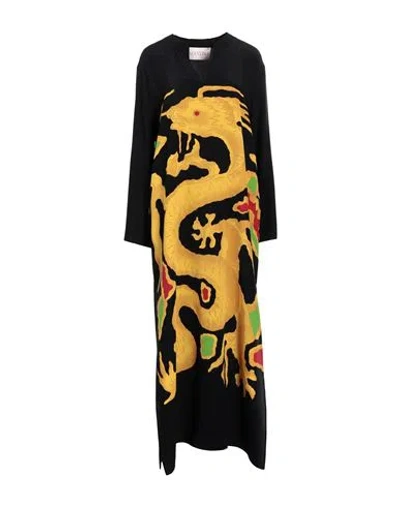 Valentino Garavani Woman Maxi Dress Black Size 12 Silk