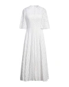 Valentino Garavani Woman Maxi Dress White Size 12 Viscose, Cotton, Polyamide In White