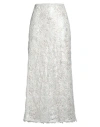 Valentino Garavani Woman Maxi Skirt White Size 14 Viscose, Elastane In White