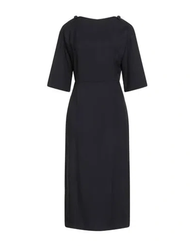 Valentino Garavani Woman Midi Dress Black Size 6 Acetate, Viscose