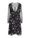 Valentino Midi Dresses In Black
