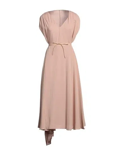 Valentino Garavani Woman Midi Dress Blush Size 6 Viscose, Elastane In Pink