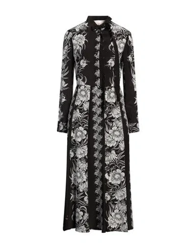 Valentino Garavani Woman Midi Dress Dark Brown Size 10 Silk