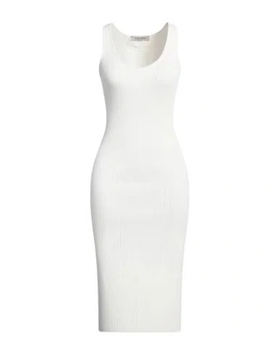 Valentino Garavani Woman Midi Dress White Size S Viscose