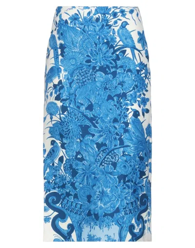 Valentino Midi Skirts In Blue