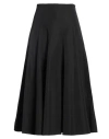Valentino Garavani Woman Midi Skirt Black Size 4 Cotton, Polyester