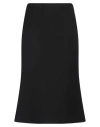 Valentino Garavani Woman Midi Skirt Black Size 4 Virgin Wool, Silk