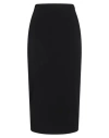 Valentino Garavani Woman Midi Skirt Black Size S Viscose, Polyamide, Polyester, Elastane In Black