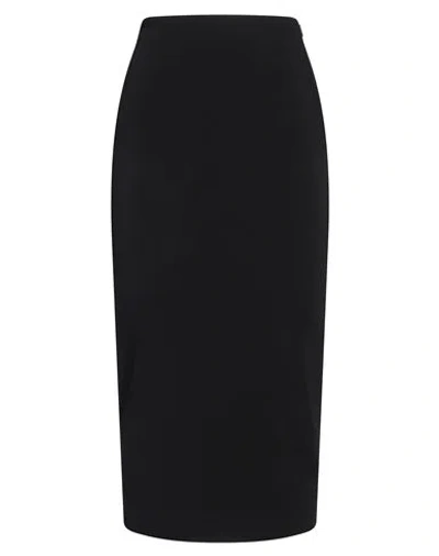 Valentino Garavani Woman Midi Skirt Black Size S Viscose, Polyamide, Polyester, Elastane