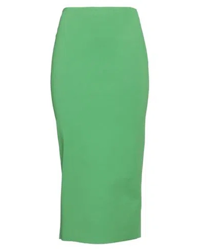 VALENTINO VALENTINO GARAVANI WOMAN MIDI SKIRT GREEN SIZE S VISCOSE, POLYAMIDE, POLYESTER, ELASTANE