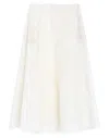 Valentino Midi Skirts In White
