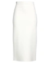 Valentino Garavani Compact Drap Midi Skirt Women In White