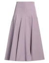 Valentino Garavani Woman Midi Skirt Lilac Size 4 Cotton, Polyester In Pink