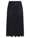 Valentino Garavani Woman Midi Skirt Midnight Blue Size 6 Wool, Acrylic, Polyester, Polyamide In Blue