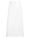 Valentino Garavani Compact Drap Midi Skirt Women In White