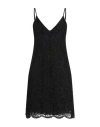 Valentino Garavani Woman Mini Dress Black Size 4 Viscose, Cotton, Polyamide In Black