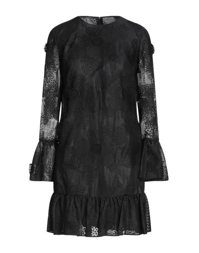 Valentino Short Dresses In Black