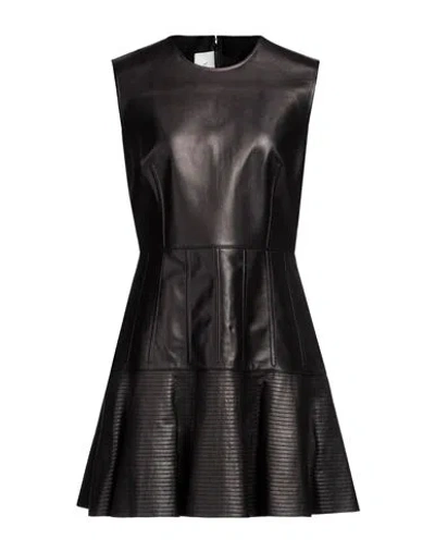 Valentino Garavani Woman Mini Dress Black Size 8 Lambskin