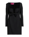 Valentino Garavani Woman Mini Dress Black Size 6 Virgin Wool, Silk In Black