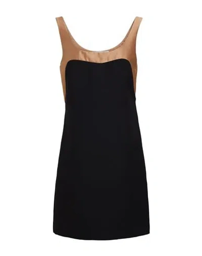 Valentino Colour-block Silk Dress In Black