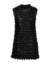 Valentino Woman Short Dress Black Size S Virgin Wool In Black