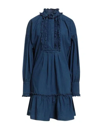 Valentino Garavani Woman Mini Dress Blue Size 6 Cotton