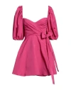 Valentino Garavani Woman Mini Dress Fuchsia Size 6 Cotton, Polyester In Pink