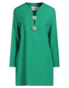 Valentino Garavani Woman Mini Dress Green Size 8 Virgin Wool, Silk In Green