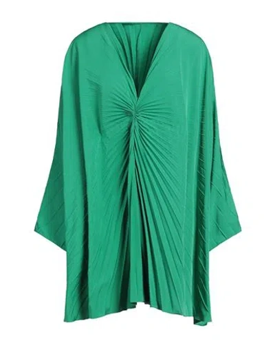 Valentino Garavani Woman Mini Dress Green Size 4 Cotton, Polyester