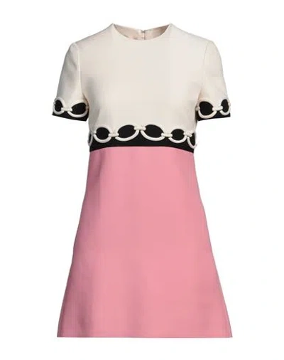 Valentino Garavani Woman Mini Dress Ivory Size 2 Virgin Wool, Silk, Polyester In White