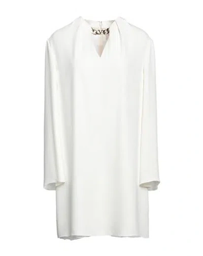 Valentino Garavani Woman Short Dress Ivory Size 8 Silk In White