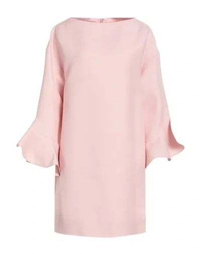 Valentino Garavani Woman Mini Dress Pink Size 6 Virgin Wool, Silk