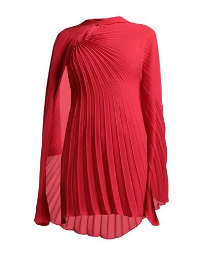 Valentino Garavani Woman Mini Dress Red Size 4 Silk, Polyamide, Elastane