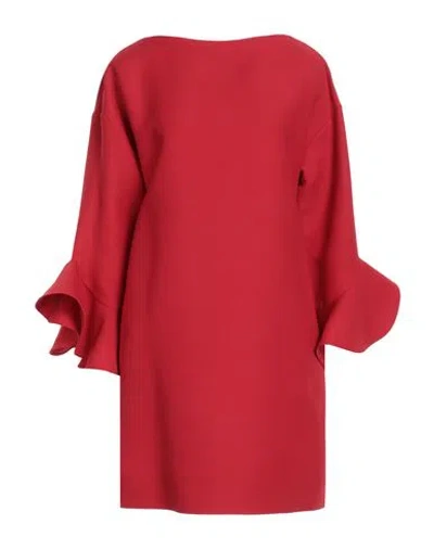 Valentino Garavani Woman Mini Dress Red Size 8 Virgin Wool, Silk