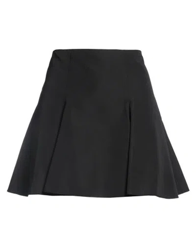 Valentino Garavani Woman Mini Skirt Black Size 4 Cotton, Polyester In Black